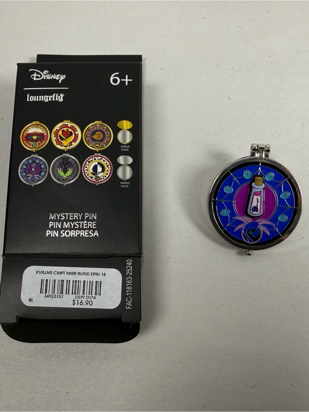 Loungefly Disney Villain Compact Mirror Blind Box Enamel Pin - Yzma